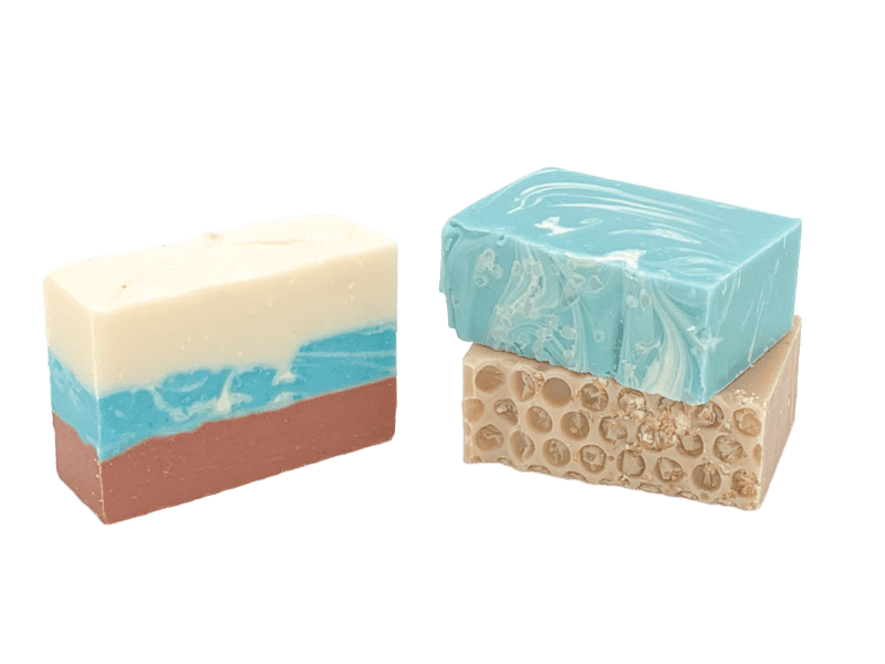 3 bars of our handmade soap. 3 bars of our handmade soap and 1 - 5 oz. bar are mailed to you monthly. 